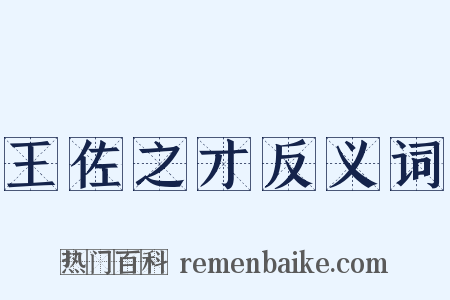 王佐之才反义词是什么意思的图片